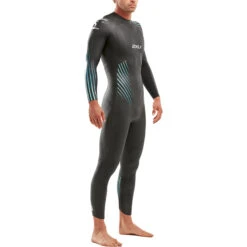 2XU - Mens P:1 Propel Wetsuit - Black/Blue Ombre