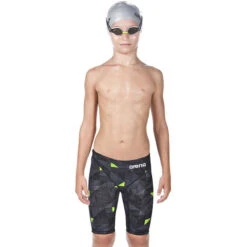 Arena - Boys Powerskin ST 2.0 Jammer - Black/Yellow