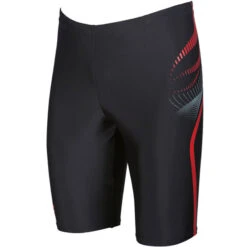 Arena - Flow Mens Jammers - Black/Red -Cheap The Best Swimwear Store arena flow mens jammers black red 7
