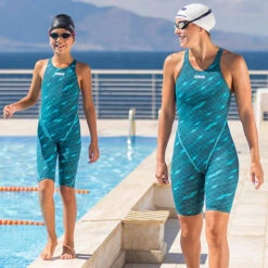 Arena - Girls Powerskin ST Next Eco Open Back – Clean/Sea Blue -Cheap The Best Swimwear Store arena girls powerskin st next eco open back clean sea blue 8