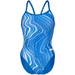 Arena - Marbled Challenge Back Ladies Swimsuit - Royal/Multi -Cheap The Best Swimwear Store arena marbled challenge back ladies swimsuit royal multi 8