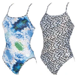 Arena - Upside Down Challenge Ladies One Piece - White/Multicolor -Cheap The Best Swimwear Store arena upside down challenge ladies one piece white multi coloured 5