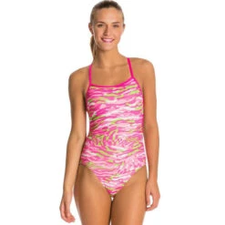 Dolfin - Bellas Prowler Pink Cross Back Swimsuit