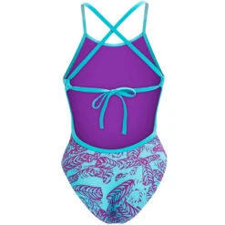 Dolfin - Bellas Pluma Tie Back One Piece Swimsuit -Cheap The Best Swimwear Store dolfin bellas pluma ladies tie back multi 018 4