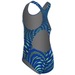 Dolfin - Poly Fusion Abyss Performance Back Swimsuit - Blue/Green -Cheap The Best Swimwear Store dolfin poly fusion blue green abyss performance back one piece 4