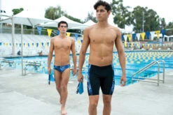 Dolfin - Reliance Hive Spliced Jammer (Blue) -Cheap The Best Swimwear Store dolfin reliance hive spliced jammer blue 3