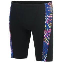 Dolfin - Reliance Hive Spliced Jammer (Multi Royal) -Cheap The Best Swimwear Store dolfin reliance hive spliced jammer multi royal 3