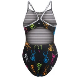 Dolfin Uglies - Dancing Skeletons V-2 Back One Piece Swimsuit -Cheap The Best Swimwear Store dolfin uglies dancing skeletons v 2 back one piece swimsuit 4