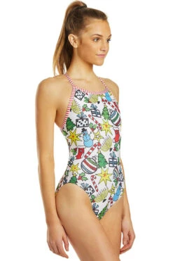 Dolfin Uglies - Holiday Cheer V-2 Back One Piece Swimsuit -Cheap The Best Swimwear Store dolfin uglies holiday cheer v 2 back one piece swimsuit 6