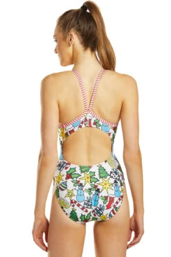 Dolfin Uglies - Holiday Cheer V-2 Back One Piece Swimsuit -Cheap The Best Swimwear Store dolfin uglies holiday cheer v 2 back one piece swimsuit 7