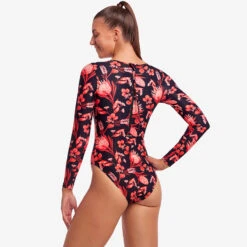 Funkita - Acacia Rose - Ladies Long Shot One Piece -Cheap The Best Swimwear Store funkita acacia rose ladies long shot one piece 4