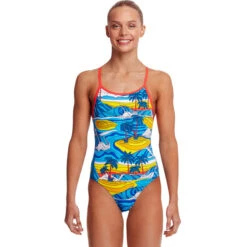 Funkita - Beach Bum - Girls Eco Diamond Back One Piece