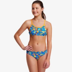 Funkita - Big Cat Bash - Girls Racerback Two Piece -Cheap The Best Swimwear Store funkita big cat bash girls racerback two piece 5