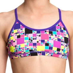 Funkita - Sugar Cube - Girls Racerback Two Piece -Cheap The Best Swimwear Store funkita bikini girls swimwear sugar cube racerback two piece 3