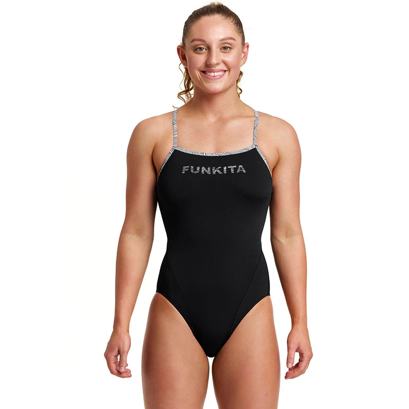 Funkita - Black Current - Ladies Single Strap One Piece 1 Funkita - Black Current - Ladies Single Strap One Piece