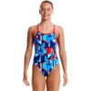 Funkita - Block Rock - Girls Diamond Back One Piece
