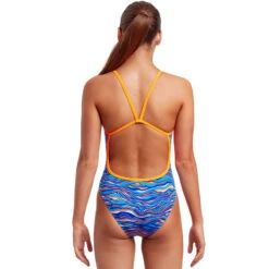Funkita - Blow Wave - Girls Eco Single Strap One Piece -Cheap The Best Swimwear Store funkita blow wave girls eco single strap one piece 3