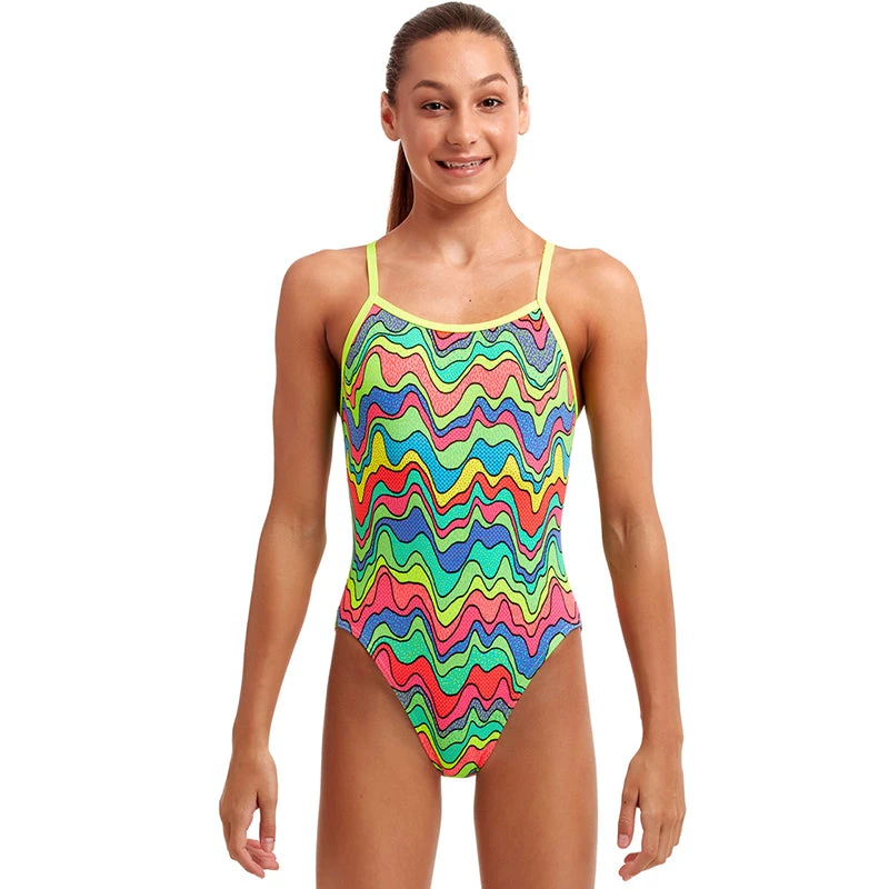 Funkita - Body Contour - Girls Eco Single Strap One Piece 1 Funkita - Body Contour - Girls Eco Single Strap One Piece
