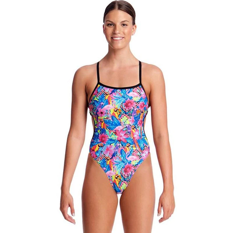 Funkita - Club Tropo - Ladies Cut Away Tie Back One Piece 1 Funkita - Club Tropo - Ladies Cut Away Tie Back One Piece