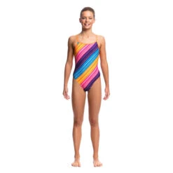 Funkita - Fine Lines - Girls Single Strap One Piece -Cheap The Best Swimwear Store funkita fine lines girls single strap one piece 4