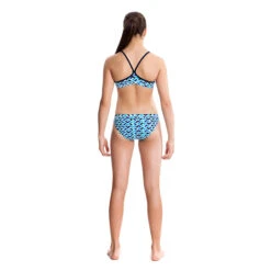 Funkita - Chevron Stream - Girls Racerback Two Piece -Cheap The Best Swimwear Store funkita girls swimwear chevron stream racerback two piece 3