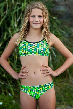 Funkita - Golden Honeycomb - Girls Racerback Two Piece 6 Funkita - Golden Honeycomb - Girls Racerback Two Piece -Cheap The Best Swimwear Store funkita girls swimwear golden honeycomb racerback two piece 4