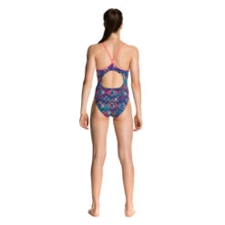 Funkita - Square Up - Girls Diamond Back One Piece -Cheap The Best Swimwear Store funkita girls swimwear square up diamond back one piece 3
