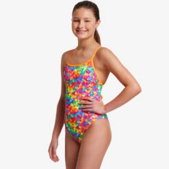 Funkita - Stroke Rate - Girls Tie Me Tight One Piece -Cheap The Best Swimwear Store funkita girls swimwear stroke rate tie me tight one piece 5