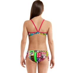 Funkita - Toyko Smackdown - Girls Tie Detail Two Piece -Cheap The Best Swimwear Store funkita girls swimwear toyko smackdown tie detail two piece 3