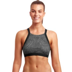 Funkita - In Grained - Ladies Hi Light Swim Top