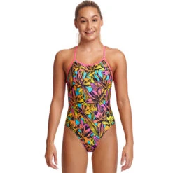 Funkita - Large Lillies - Girls Single Strap One Piece