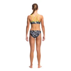 Funkita - Midnight Assassin - Girls Criss Cross Two Piece -Cheap The Best Swimwear Store funkita midnight assassin criss cross two piece girls bikini 3