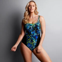 Funkita - Midnight Marble - Ladies Locked In Lucy One Piece -Cheap The Best Swimwear Store funkita midnight marble locked in lucy ladies one piece swimsuit 3
