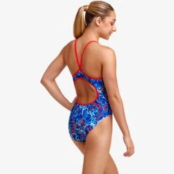 Funkita - Mr Squiggle - Girls Diamond Back One Piece -Cheap The Best Swimwear Store funkita mr squiggle girls diamond back one piece 4