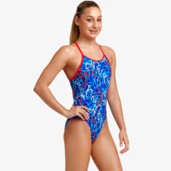 Funkita - Mr Squiggle - Girls Diamond Back One Piece -Cheap The Best Swimwear Store funkita mr squiggle girls diamond back one piece 5