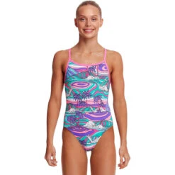 Funkita - Palm Cove - Girls Eco Single Strap One Piece