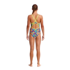 Funkita - Panel Pop - Girls Diamond Back One Piece -Cheap The Best Swimwear Store funkita panel pop girls diamond back one piece 3