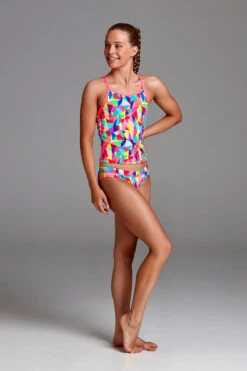 Funkita - Pastel Patch - Girls Tankini Two Piece -Cheap The Best Swimwear Store funkita pastel patch girls tankini tankini brief 3