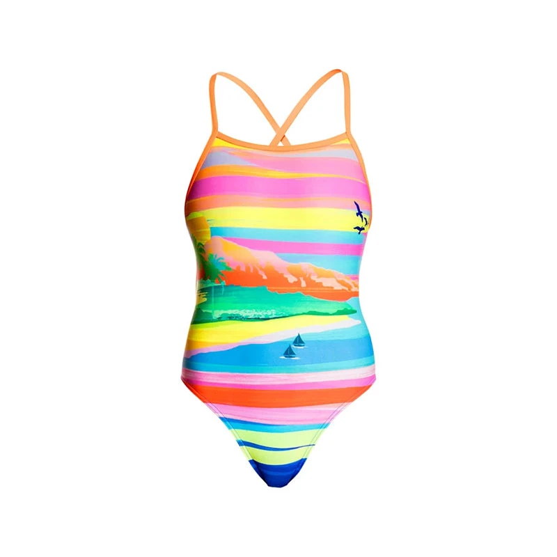 Funkita - Pina Colada - Ladies Tie Me Tight One Piece 2 Funkita - Pina Colada - Ladies Tie Me Tight One Piece - Image 2