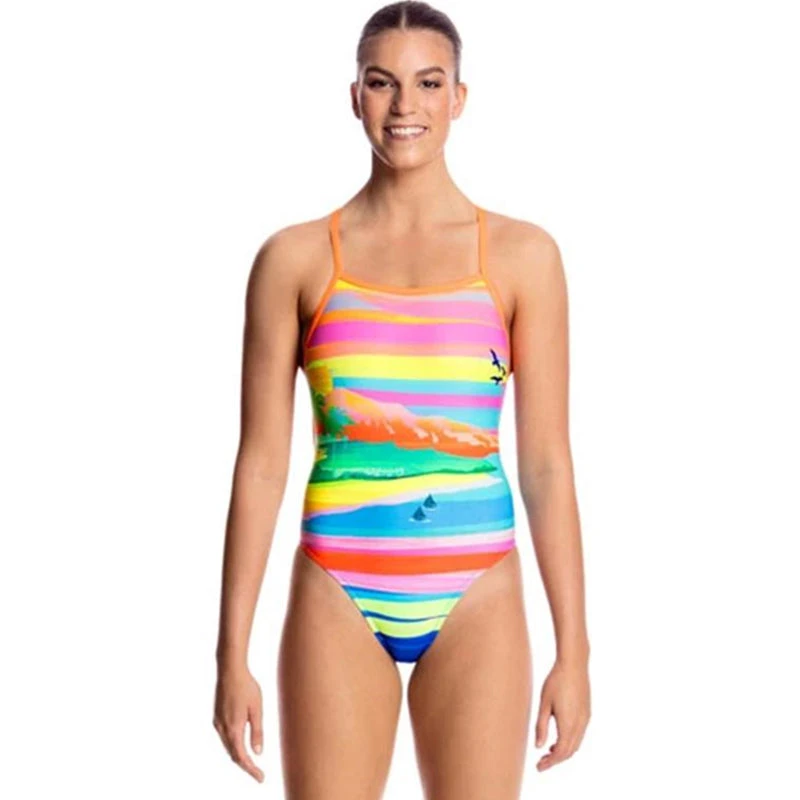 Funkita - Pina Colada - Ladies Tie Me Tight One Piece 1 Funkita - Pina Colada - Ladies Tie Me Tight One Piece