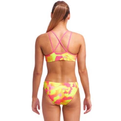 Funkita - Pinged Pink - Girls Criss Cross Two Piece -Cheap The Best Swimwear Store funkita pinged pink girls criss cross two piece 3