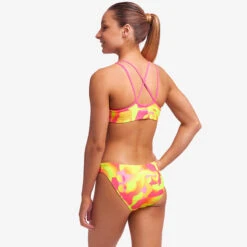 Funkita - Pinged Pink - Girls Criss Cross Two Piece -Cheap The Best Swimwear Store funkita pinged pink girls criss cross two piece 4