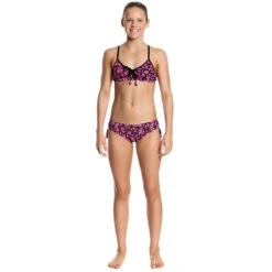 Funkita - Pink Flutterby - Girls Tie Detail Two Piece -Cheap The Best Swimwear Store funkita pink flutterby girls tie detail two piece 3
