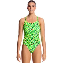 Funkita - Radioactive - Ladies Diamond Back One Piece