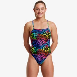 Funkita - Rainbow Web - Ladies Single Strength One Piece -Cheap The Best Swimwear Store funkita rainbow web ladies single strength one piece 5