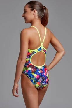 Funkita - Smash City - Girls Diamond Back One Piece -Cheap The Best Swimwear Store funkita smash city girls diamond back one piece 5