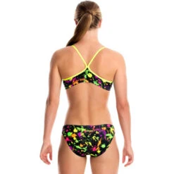 Funkita - Splatter Attack - Girls Racerback Two Piece -Cheap The Best Swimwear Store funkita splatter attack racerback girls two piece 3