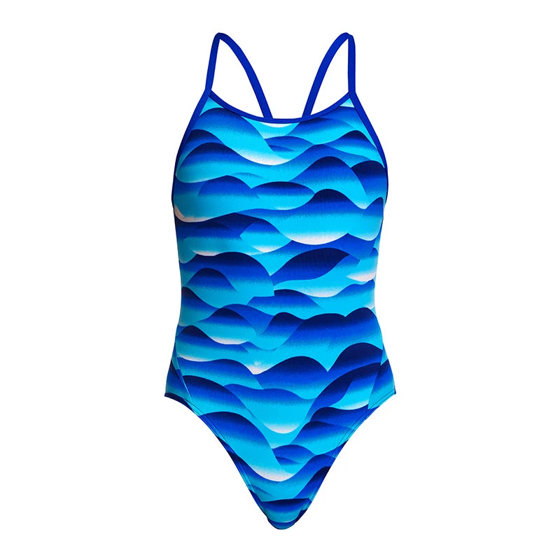 Funkita - Storm Buoy - Girls Eco Diamond Back One Piece 2 Funkita - Storm Buoy - Girls Eco Diamond Back One Piece - Image 2