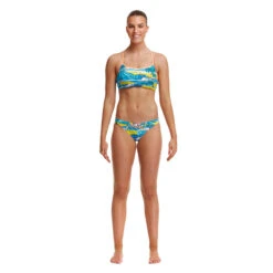 Funkita - Summer Bay - Ladies Eco Swim Crop Top -Cheap The Best Swimwear Store funkita summer bay ladies eco swim crop top 4