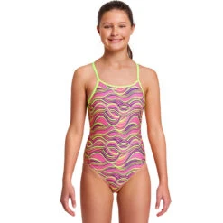 Funkita - Swerve Up - Girls Eco Diamond Back One Piece